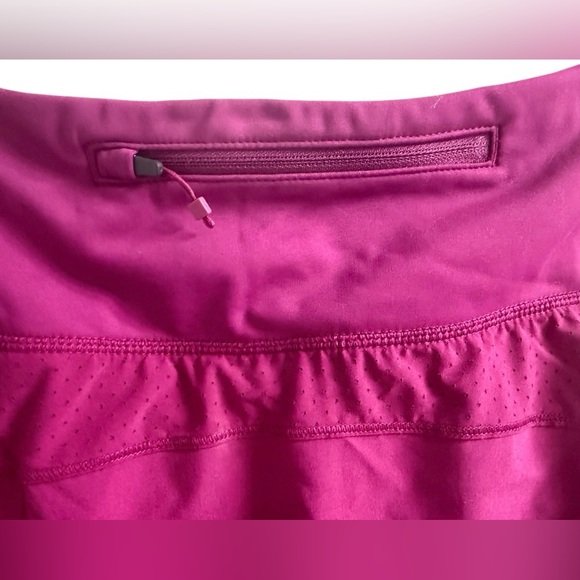 ATHLETA RUN WITH IT 14” SKORT XS BURGUNDY ATHLETIC TENNIS RUNNING SKIRT - Picture 8 of 12